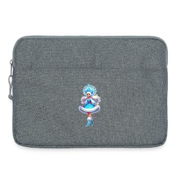 Ded Moroz Snegourotchka, Père Noël russe - Sacoche pour ordinateur portable 15 pouces - gris chiné - Devant