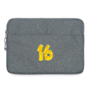 Fromage drôle de 16 ans d’âge - Sacoche pour ordinateur portable 15 pouces - gris chiné - Devant