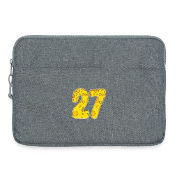 27 years old Lustig Käse - Laptop bag 15" - heather grey - Front