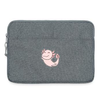 Axolotl Motif Kids - Laptop bag 15" - heather grey - Front