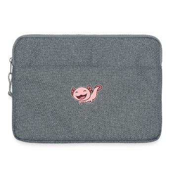 Axolotl Motif Enfants Mignon - Sacoche pour ordinateur portable 15 pouces - gris chiné - Devant