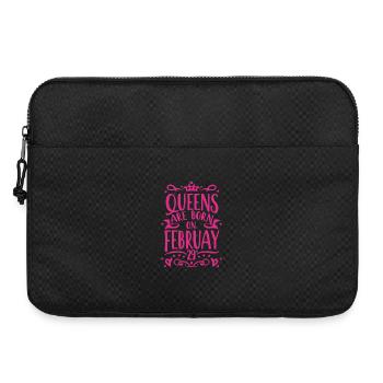 Anniversaire de la reine des jours bissextiles du 29 février - Sacoche pour ordinateur portable 15 pouces - noir - Devant