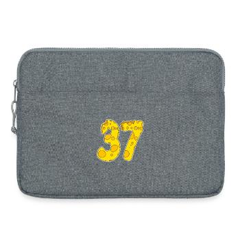 37 years old Lustig Käse - Laptop bag 15" - heather grey - Front