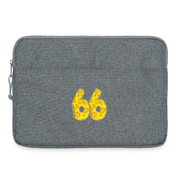 66 Jahre Lustig Käse - Laptoptasche 15" - Grau meliert - Vorne