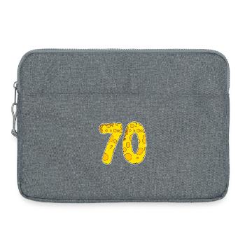 70 Jahre Lustig Käse - Laptoptasche 15" - Grau meliert - Vorne