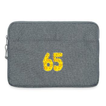 65 years of Lustig Käse - Laptop bag 15" - heather grey - Front