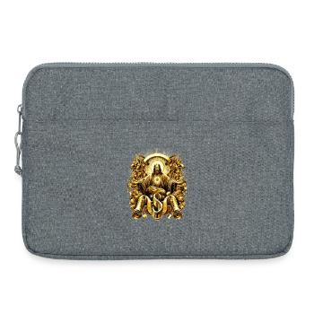 Heavenly Splendor Golden Jesus Angel - Laptop bag 15" - heather grey - Front