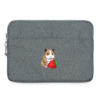 Hamster Strawberry - Laptop bag 15" - heather grey - Front