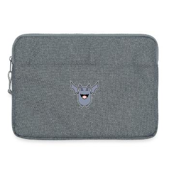 Chauve-souris rieuse - Sacoche pour ordinateur portable 15 pouces - gris chiné - Devant