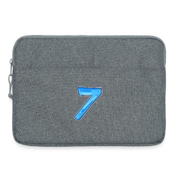 7 Number - Laptop bag 15" - heather grey - Front