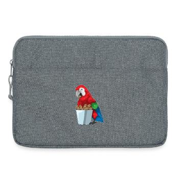 Papagei Erdnuss - Laptoptasche 15" - Grau meliert - Vorne