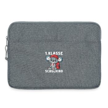 Koalabär Koala 1 Klasse Einschulung Erstklässler - Laptoptasche 15" - Grau meliert - Vorne