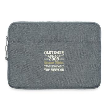 Oldtimer Baujahr 2009 Special Edition - Laptoptasche 15" - Grau meliert - Vorne