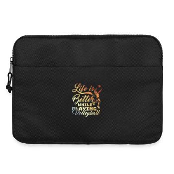 Motivation de l’équipe de volley-ball - Sacoche pour ordinateur portable 15 pouces - noir - Devant