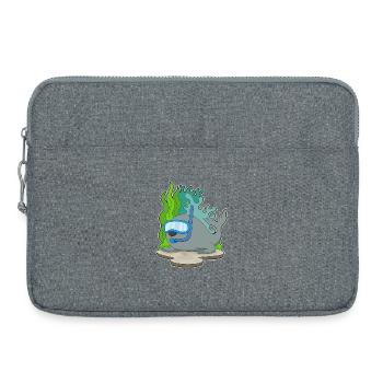 Seal Diver Snorkel Diving - Laptop bag 15" - heather grey - Front