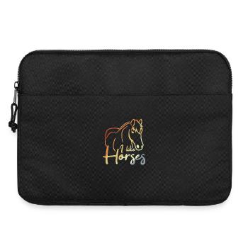 I Like Horses - Laptop bag 15" - black - Front