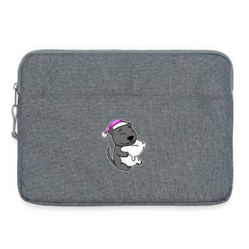 Tired Sleeping In Sleeping Pink - Laptop bag 15" - heather grey - Front