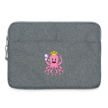 Couronne de pieuvre - Sacoche pour ordinateur portable 15 pouces - gris chiné - Devant