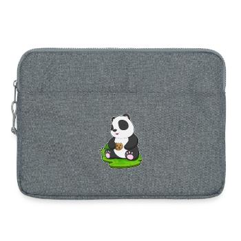 Panda Cookie - Laptoptasche 15" - Grau meliert - Vorne