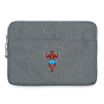 Taurus Bodybuilder Pull-Ups Bodybuilding - Laptop bag 15" - heather grey - Front