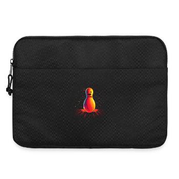 Dessin animé Bowling Retrowave - Sacoche pour ordinateur portable 15 pouces - noir - Devant