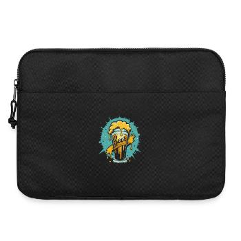 Foamy Beer Splash Grafik - Laptoptasche 15" - Schwarz - Vorne
