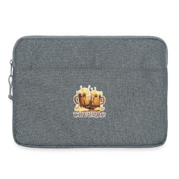 Chope de bière de taverne pleine de jeu de rôle de bière - Sacoche pour ordinateur portable 15 pouces - gris chiné - Devant