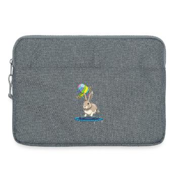 Bunny Easter Fitness - Sacoche pour ordinateur portable 15 pouces - gris chiné - Devant