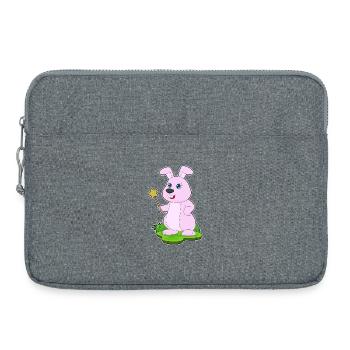 Bunny Wizard Wand - Laptop bag 15" - heather grey - Front