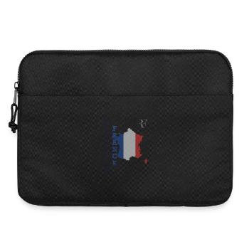 Drapeau Français Style et Patriotisme - Sacoche pour ordinateur portable 15 pouces - noir - Devant