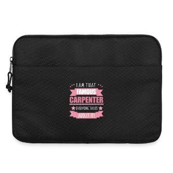 Carpenter Profession Ladies Gift - Laptop bag 15" - black - Front