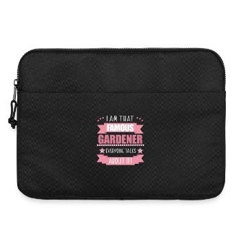 Gärtnerin Beruf Pflanzen Damen Geschenk - Laptoptasche 15" - Schwarz - Vorne