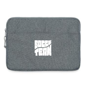 Bocce Ball Team Outfit mit Jack Bocci Game Bocce - Laptoptasche 15" - Grau meliert - Vorne