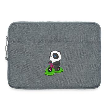 Panda Fahrrad - Laptoptasche 15" - Grau meliert - Vorne