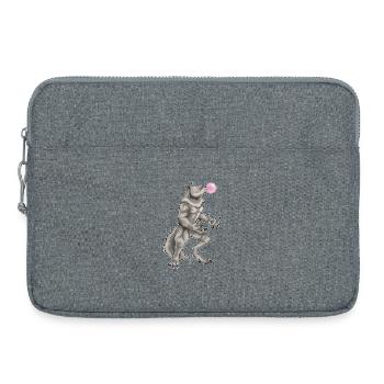 Loup-garou Halloween chewing-gum - Sacoche pour ordinateur portable 15 pouces - gris chiné - Devant