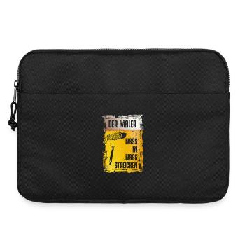 Der Maler | Nass in Nass Streichen! - Laptoptasche 15" - Schwarz - Vorne