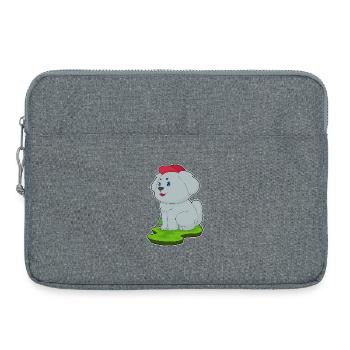Hund Hut - Laptoptasche 15" - Grau meliert - Vorne