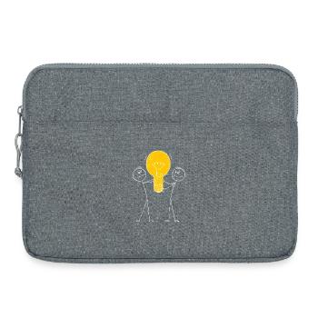 Inner light illuminate the outside - Laptop bag 15" - heather grey - Front