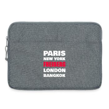 Freiberg City Shirt – Small Town World Metropolises - Laptop bag 15" - heather grey - Front