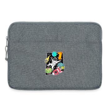 1 year old - school enrollment - Laptop bag 15" - heather grey - Front