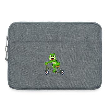 Frosch Fahrrad - Laptoptasche 15" - Grau meliert - Vorne