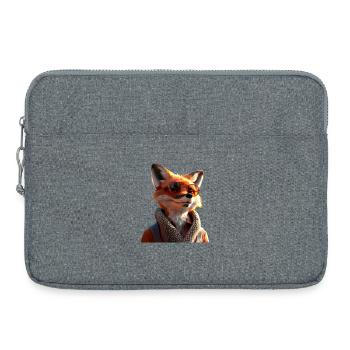 Fuchs Ich Liebe Füchse Rotfuchs Wilder Süßer Fuchs - Laptoptasche 15" - Grau meliert - Vorne