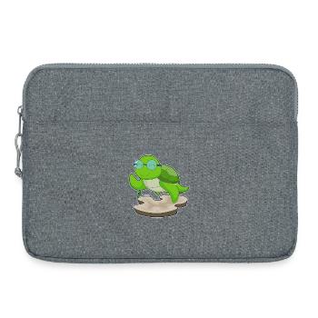 Schildkröte Brille - Laptoptasche 15" - Grau meliert - Vorne