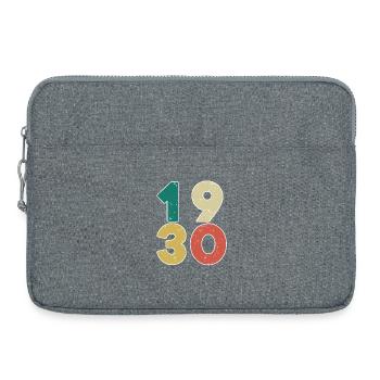 1930 - Né en 1930 - Construit en 1930 - Sacoche pour ordinateur portable 15 pouces - gris chiné - Devant