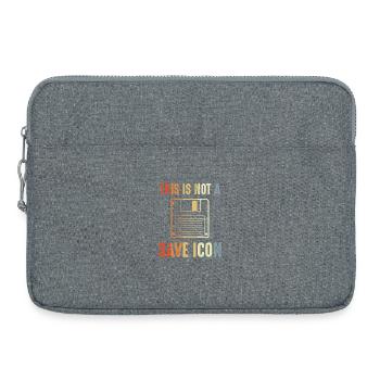 Das ist kein Speichern Icon - Laptoptasche 15" - Grau meliert - Vorne
