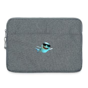 Requin Requin Requin Tigre Requin Requin Gris Grand Requin Blanc - Sacoche pour ordinateur portable 15 pouces - gris chiné - Devant