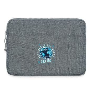 Bester Papa der Welt seit 1935 Vatertag - Laptoptasche 15" - Grau meliert - Vorne