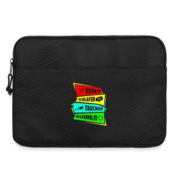 Manger dormir Dive Répéter - Sacoche pour ordinateur portable 15 pouces - noir - Devant