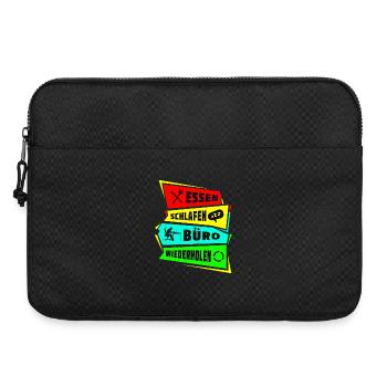 Manger dormir Répétition du bureau - Sacoche pour ordinateur portable 15 pouces - noir - Devant