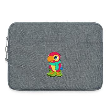 Écharpe d’hiver Parrot - Sacoche pour ordinateur portable 15 pouces - gris chiné - Devant